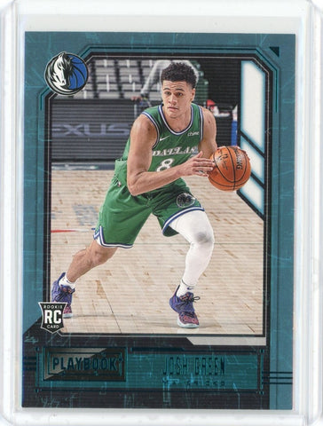 2020-21 Panini Chronicles Basketball Josh Green Playbook Green RC Card #166