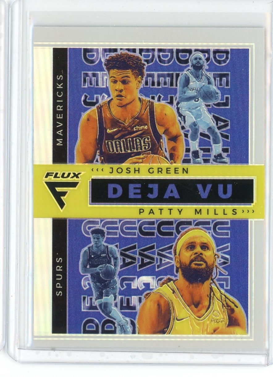 2020-21 Panini Flux Basketball Josh Green Patty Mills Silver Prizm Card #35