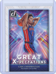 2021-22 Panini Donruss Cade Cunningham Great X-Pectations Card #21