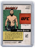 2022 Panini UFC Donruss Justin Gaehje Marvels Orange Laser Card 15