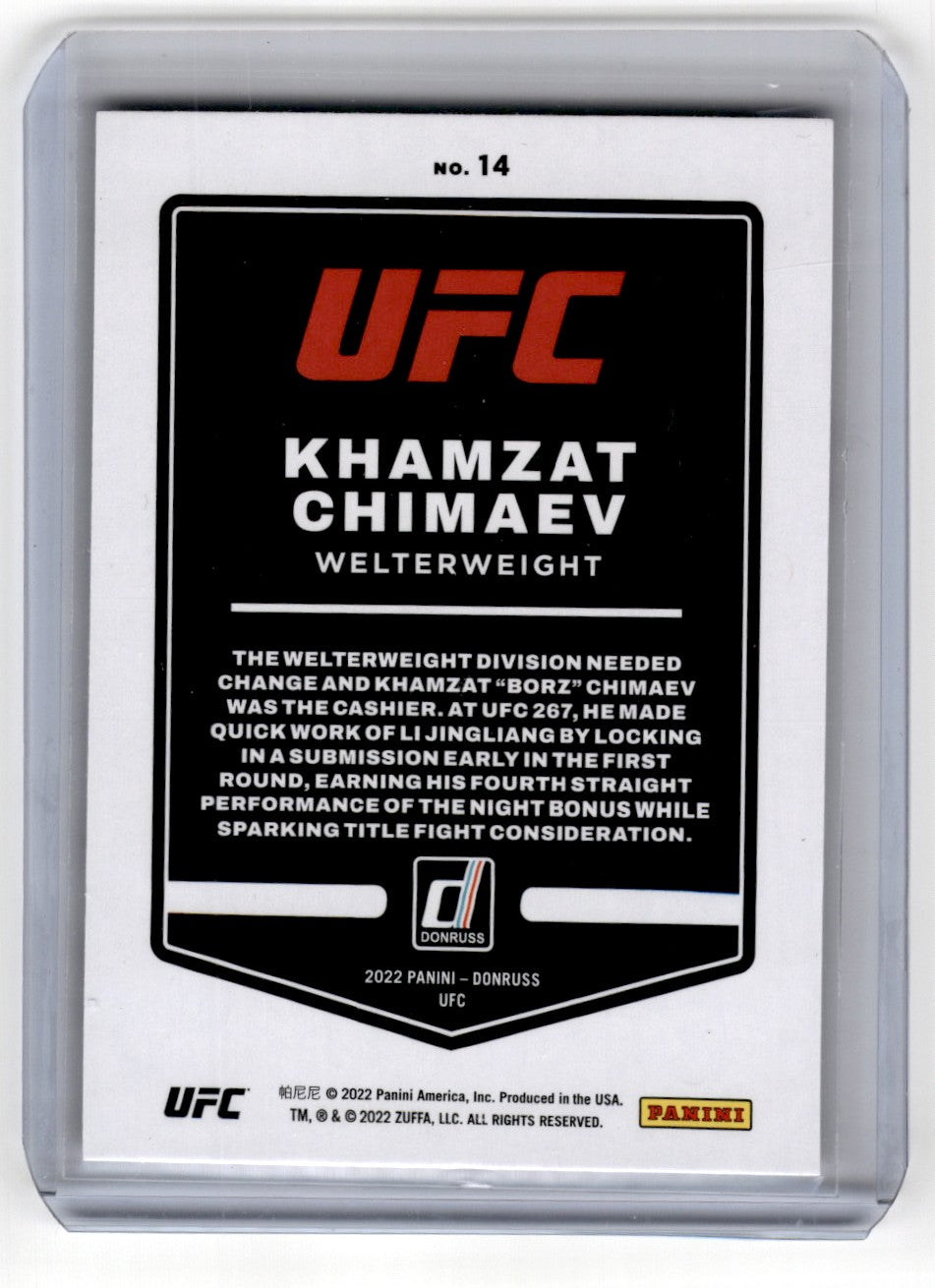 2022 Panini UFC Donruss Khamzat Chimaev 14