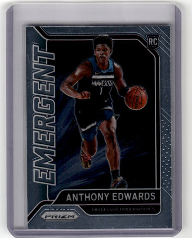 2020 Panini Prizm #3 Anthony Edwards Emergent