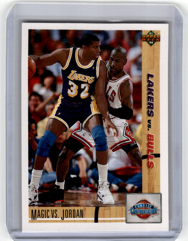1991 Upper Deck #34 Magic vs. Jordan CC