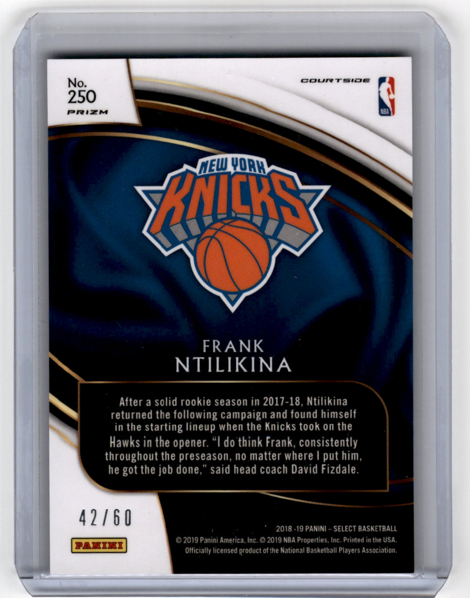 2018 Panini Select #250 /60 Frank Ntilikina Copper Prizms