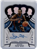 2019 Panini Crown Royale #CA-LSP Latrell Sprewell Crown Autographs Blue