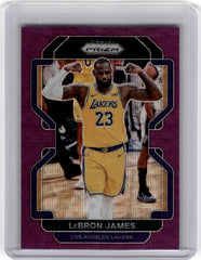 2021 Panini Prizm #91 LeBron James Fast Break Purple