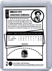 2021 Hoops Yellow #219 Jonathan Kuminga