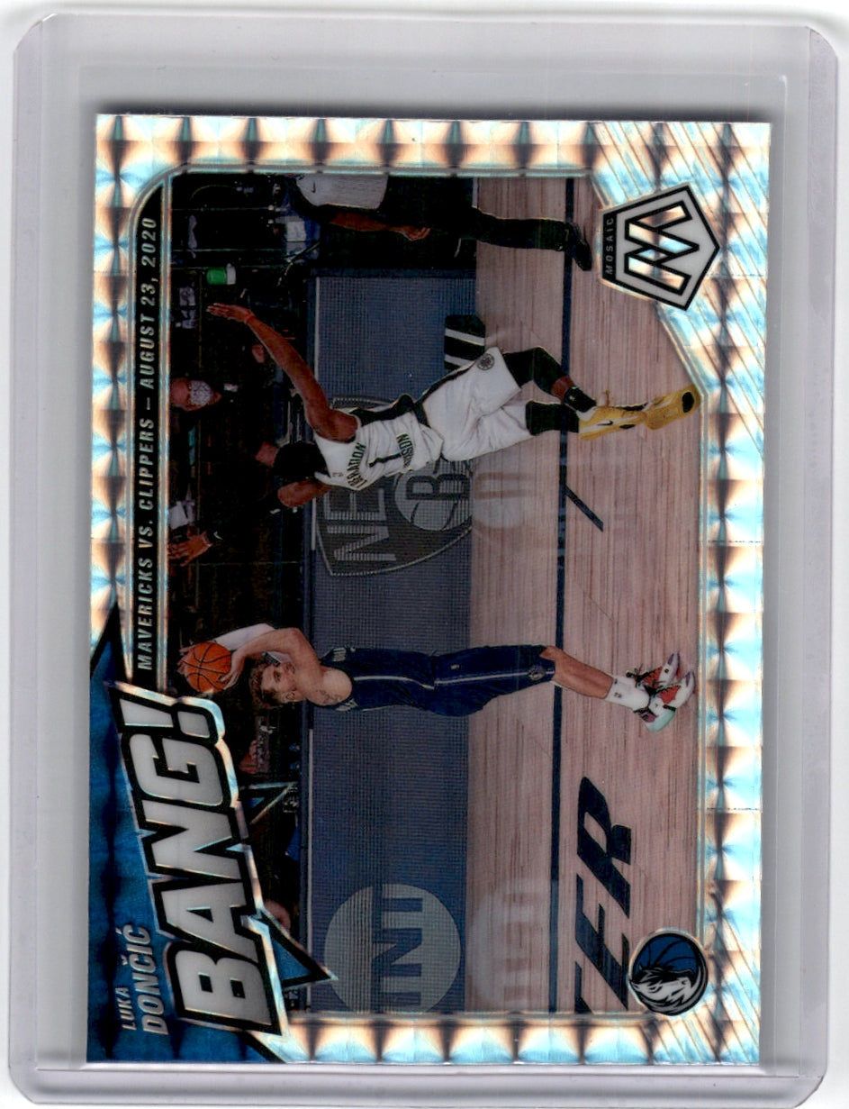 2020 Panini Mosaic Silver Mosaic #1 Luka Doncic Bang!