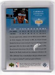 2004 Upper Deck Diamon Collection Carmelo Anthony Card 19