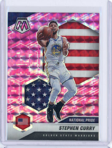 2020 Panini Mosaic Stephen Curry National Pride Pink Card 249