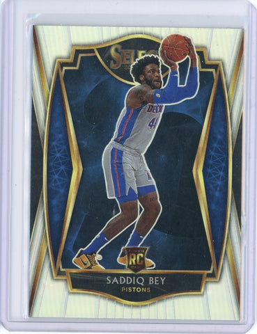 2020 Panini Select  Saddiq Bey Premier Silver RC Card 175