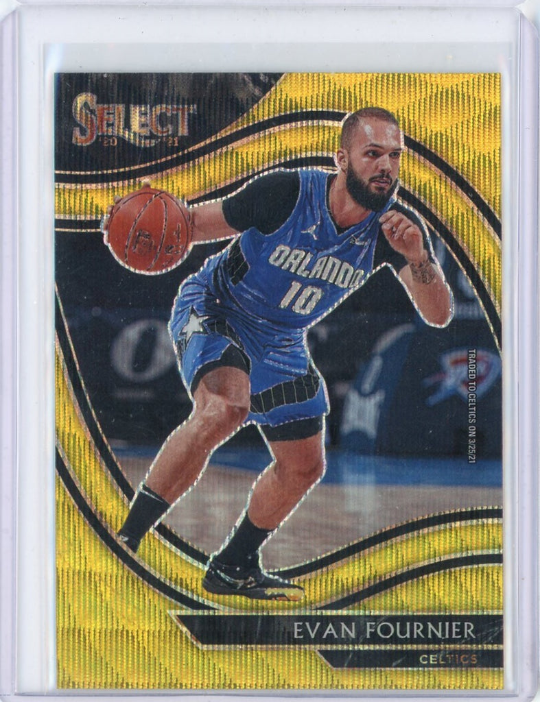 2020 Panini Select Evan Fournier Gold Wave Courtside Card 250