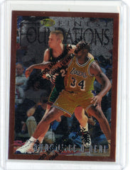 1996-97 Topps Finest Shaquille O'Neal Foundations Card #243