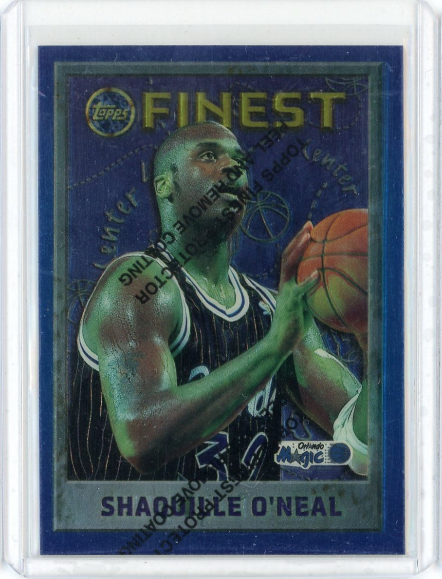 1995-96 Topps Finest Shaquille O'Neal Card #32