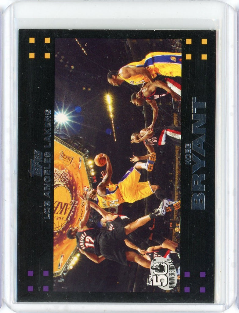 2007-08 Topps Kobe Bryant 50th Anniversary Card #24