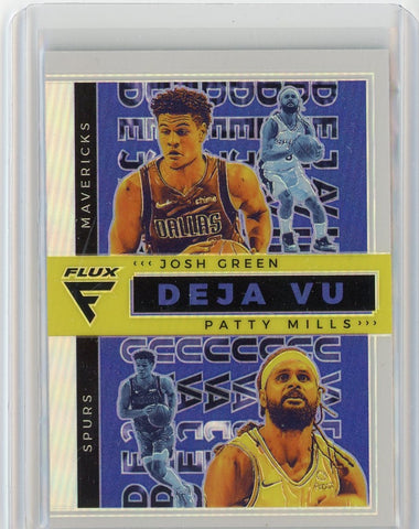 2020-21 Panini Flux Josh Green Patty Mills Silver Prizm Card #35