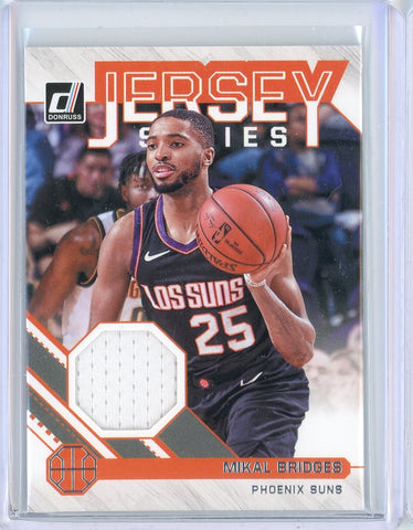2020-21 Panini Donruss Mikal Bridges Jersey Series Patch Card #JS-MKB