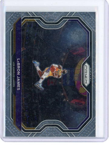 2020-21 Panini Prizm Lebron James Kobe Tribute Card 1