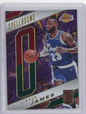 2021-22 Panini Donruss Elite Lebron James Spellbound Card 5