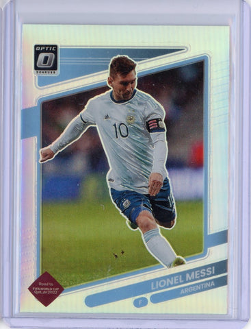 2021 Panini Donruss Optic Lionel Messi Silver Prizm Card #1