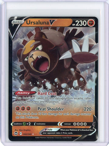 2022 Pokemon Silver Tempst Ursaluna V 102/195