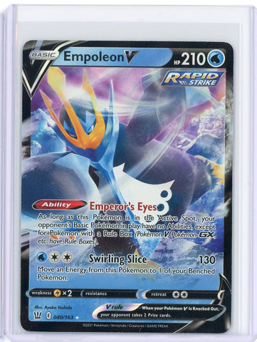 2021 Pokemon Battle Styles Empoleon V 040/163