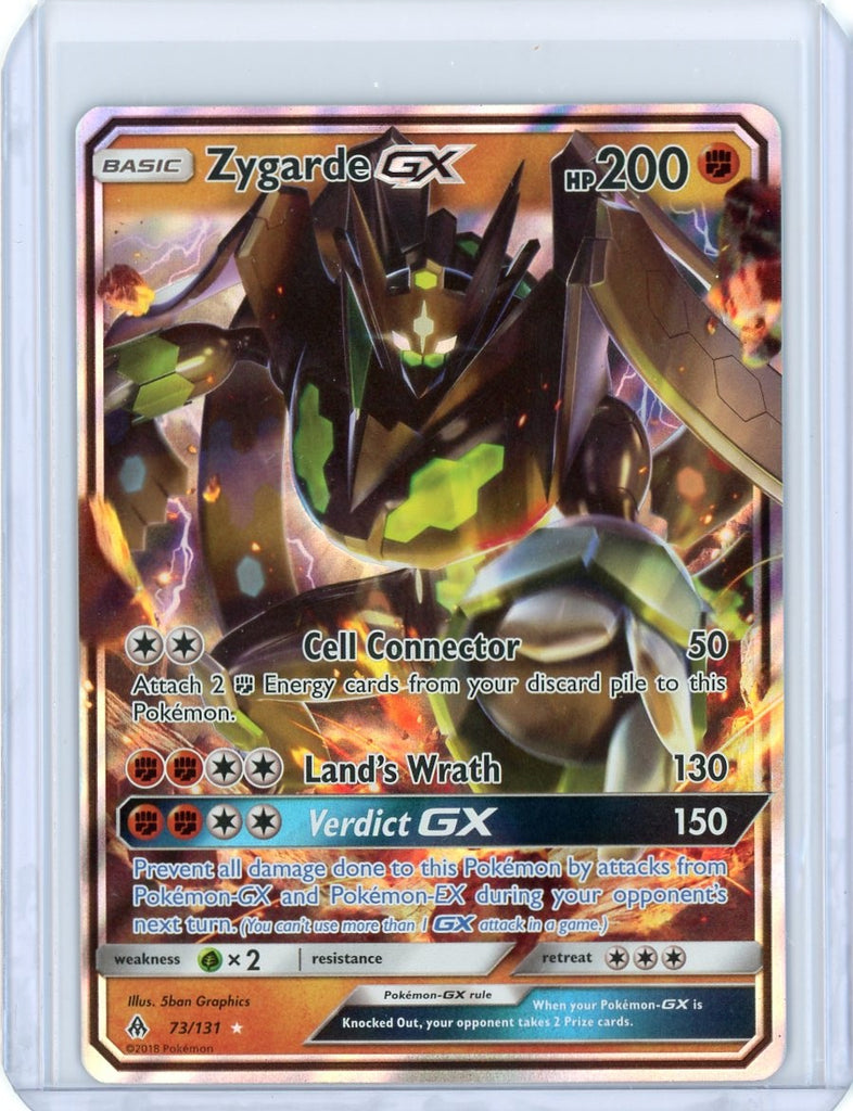 2018 Pokemon Forbidden Light Zygarde Ultra Rare GX 73/131