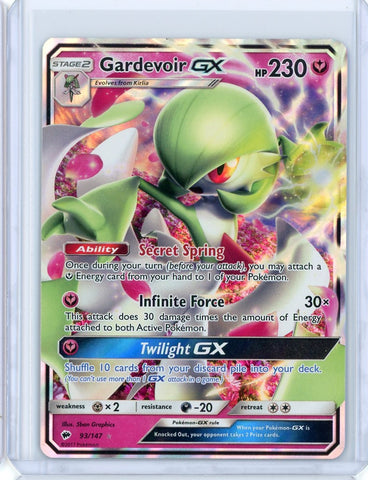 2017 Pokemon Burning Shadows Gardevoir Ultra Rare GX 93/147