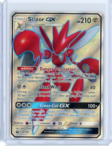 2018 Pokemon Celestial Storm Scizor Gx Full Art Ultra Rare 158/168