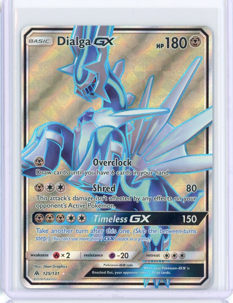 2018 Pokemon Forbidden Light Dialga Full Art Rare GX 125/131