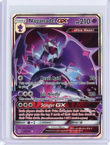 2018 Pokemon Forbidden Light Naganadel Ultra Rare GX 56/131