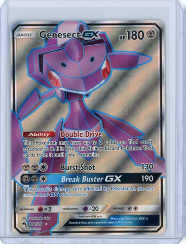 2018 Pokemon Lost Thunder Genesect Full Art GX 204/214