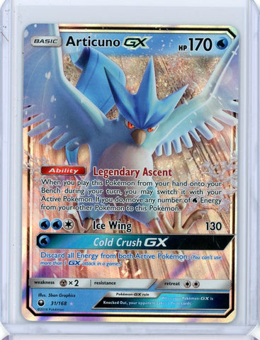 2018 Pokemon Celestial Storm Articuno Ultra Rare GX 31/168