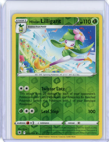 2022 Pokemon Astrial Radiance Hisuian Lulligant Holo 016/189