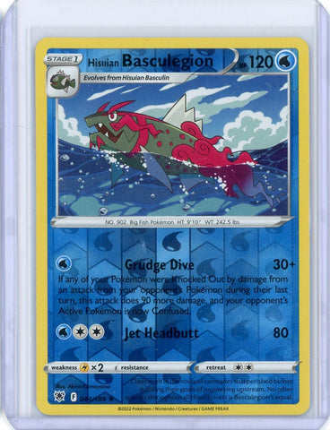 2022 Pokemon Astrial Radiance Hisuian Basculegion Holo 044/169