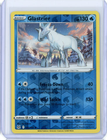 2022 Pokemon Lost Origin Glastrier Holo 051/196