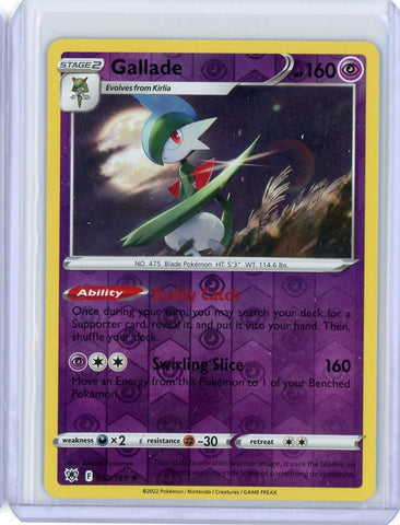 2022 Pokemon Astrial Radiance Gallade Holo 062/189