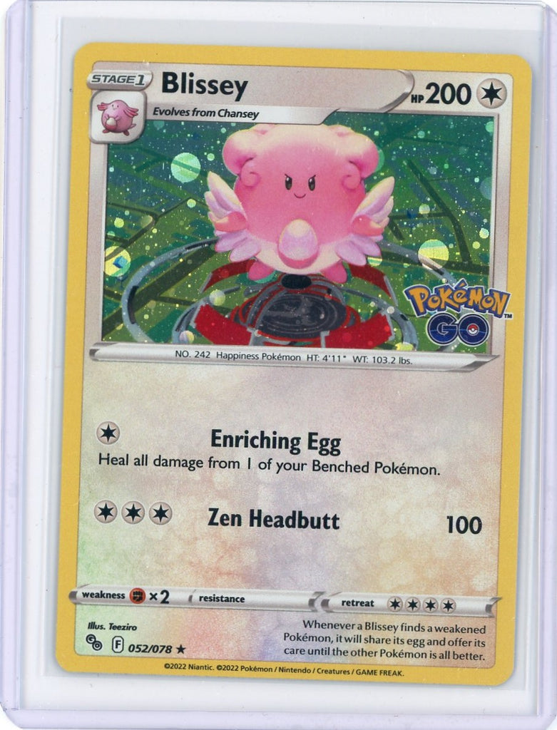 2022 Pokemon Go Blissey Holo 052/078