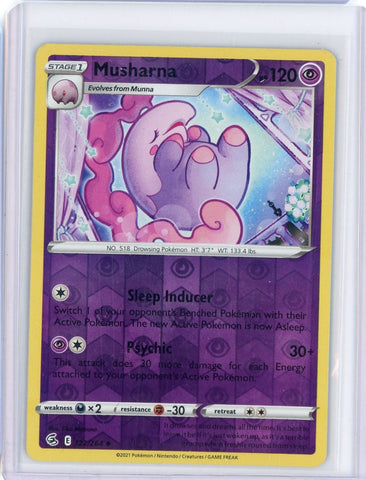 2021 Pokemon Fusion Strike Musharna Reverse Holo 122/264