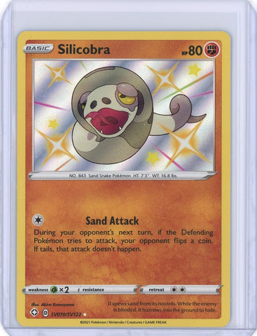 2021 Pokemon Shining Fates Silicobra Holo Shiny SV070/SV122