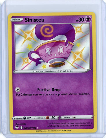 2021 Pokemon Shining Fates Sinistea Holo Shiny SV052/SV122