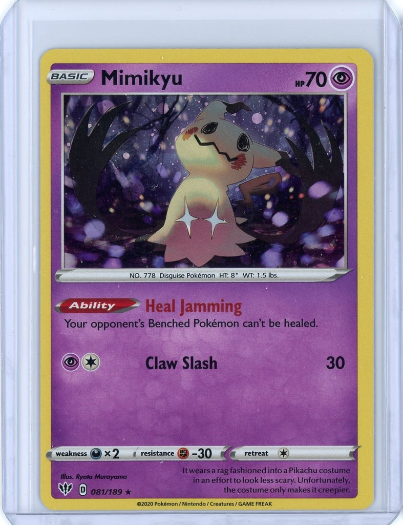 2020 Pokemon Darkness Ablaze Mimikyu Holo 081/189