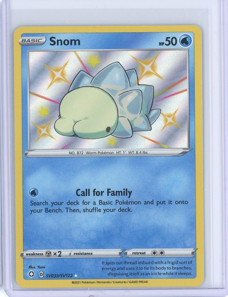 2021 Pokemon Shining Fates Snom Shiny Holo SV033/SV122