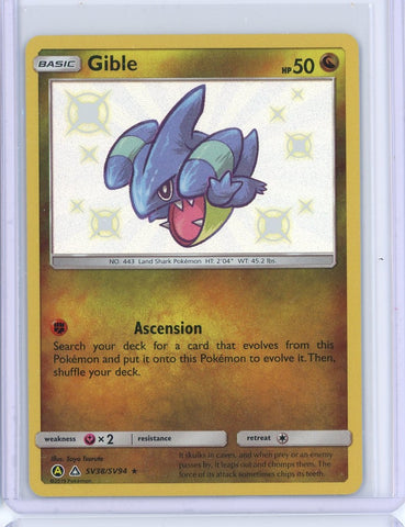 2019 Pokemon Hidden Fates Gible Shiny Holo SV38SV94