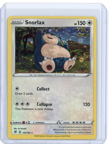 2020 Pokemon Rebel Clash Snorlax Holo 141/192