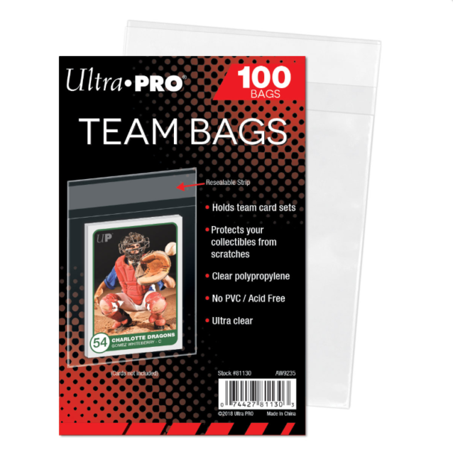 Ultra Pro - Team Bags Resealable (Pack of 100)
