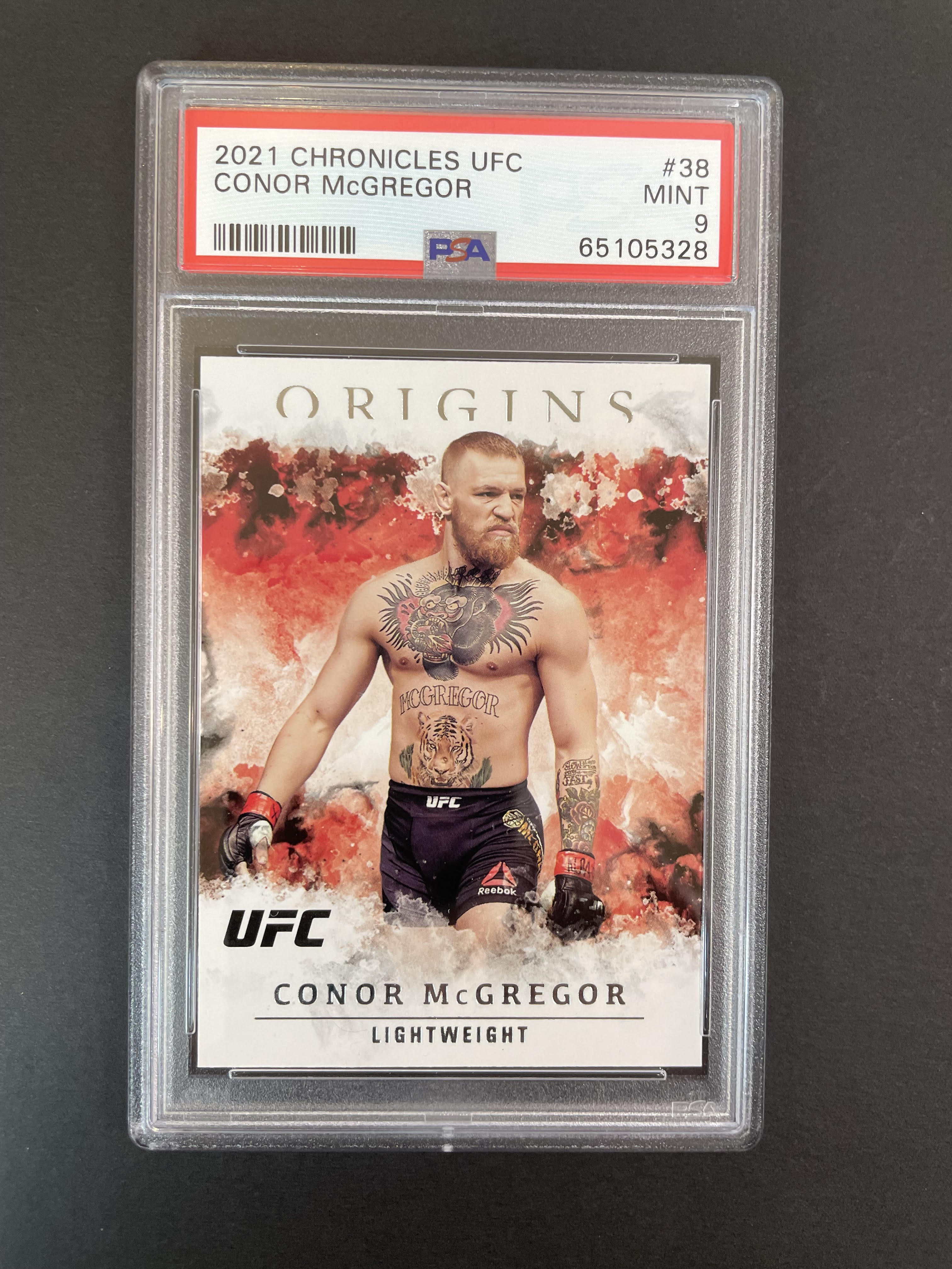 2021 Panini Chronicles Origins Conor McGregor Card #38 PSA 9 MINT