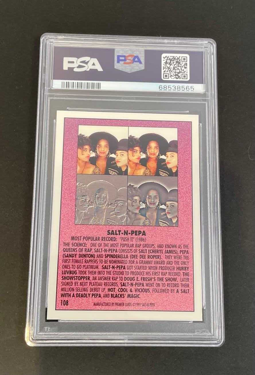 1991 Premier Rap Pack Salt N Pepa #108 PSA 10