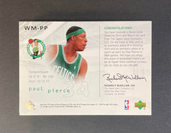 2004 Upper Deck SPX Paul Pierce Winning Materials Patch Card WMPP Game Used