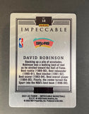 2021-22 Panini Impeccable David Robinson Stainless Stars Red #18